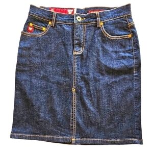 GUESS Jeans Vintage Y2k Denim Jean Skirt Size 28
